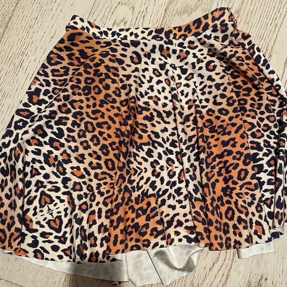 Leopard print skirt